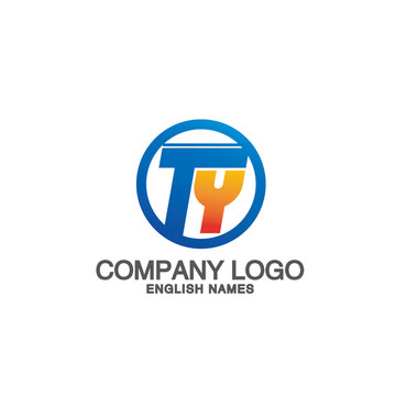 TY字母标识英文LOGO设计