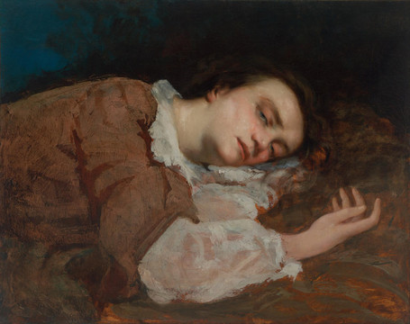 居斯塔夫·库尔贝古典美女油画