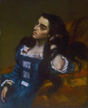 居斯塔夫·库尔贝古典美女油画