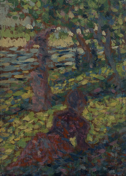 乔治·修拉修拉风景抽象油画