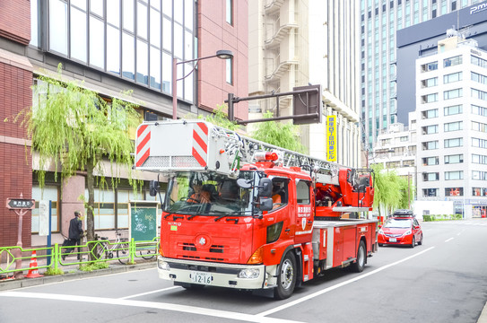 日本东京街头消防车