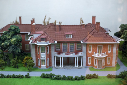 老上海英式马立斯花园别墅模型