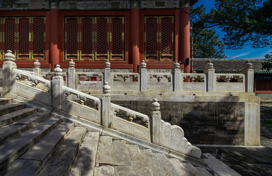 北京古建筑汉白玉栏杆