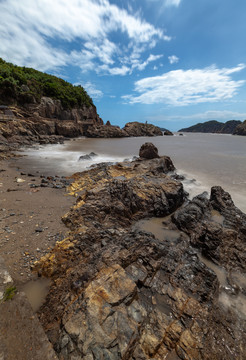 浙江温州洞头岛海滩风光