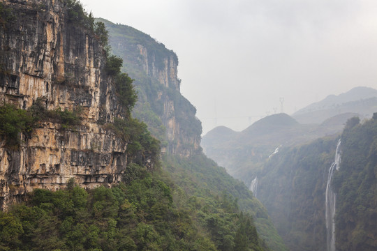 贵州兴义马岭河峡谷自然风光