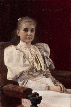 古斯塔夫·克林姆特欧洲小女孩人物肖像油画