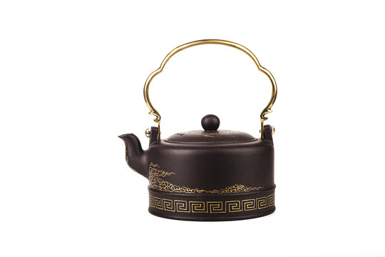 瓷器茶壶特写