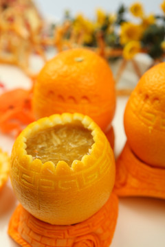 橙香蟹粉盅