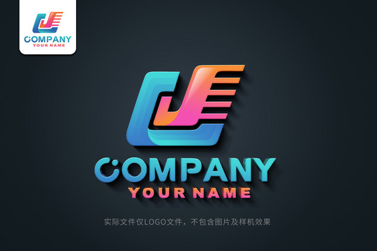 CJ字母标志JC