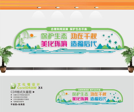 生态文明环保文化墙