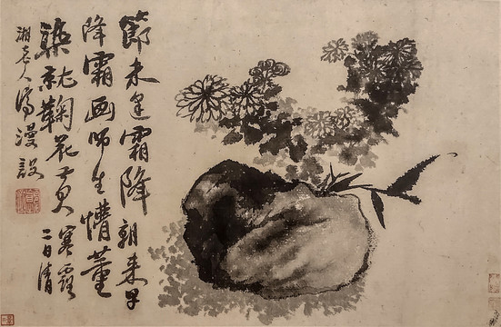 石涛清代花卉国画