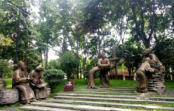 曲江池遗址公园雕塑