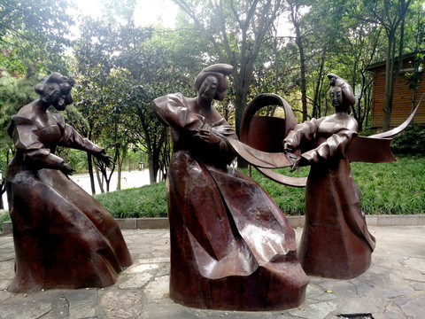 曲江池遗址公园雕塑群
