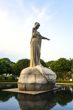 厦门白鹭洲女神雕塑