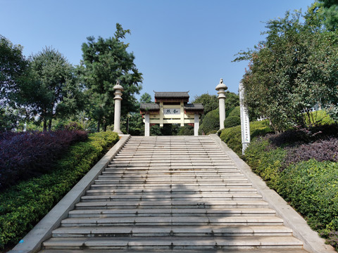 中式古典园林景观中轴线