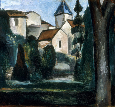 安德烈·德朗教堂风景油画