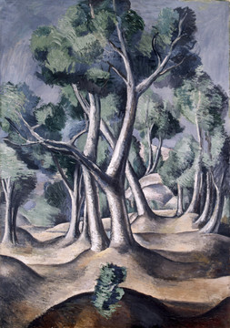 安德烈·德朗树林风景油画