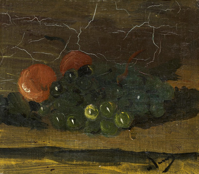 安德烈德朗葡萄水果静物油画