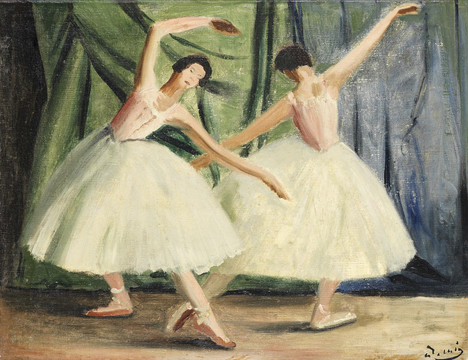 安德烈德朗两个舞者油画