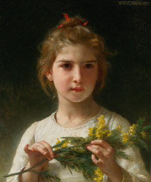 威廉·阿道夫·布格罗唯美小女孩油画