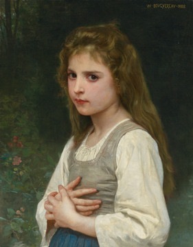 威廉·阿道夫·布格罗小女孩油画