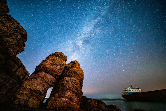 仰望星空银河星星