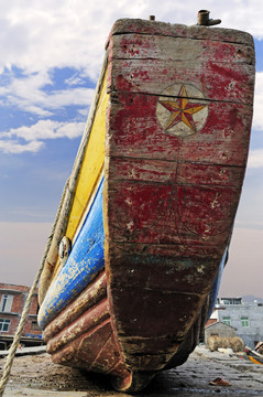 霞浦彩绘渔船