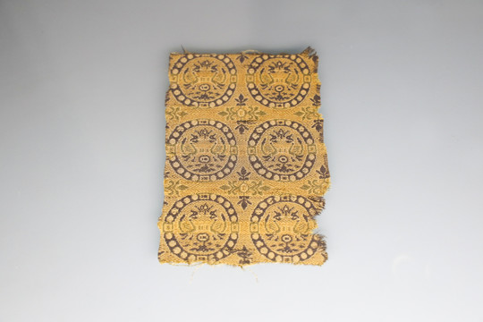 丝绸之路文物动物纹织锦丝绸