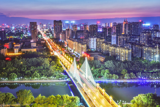 济宁城市夜景