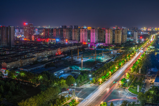 济宁城区夜景