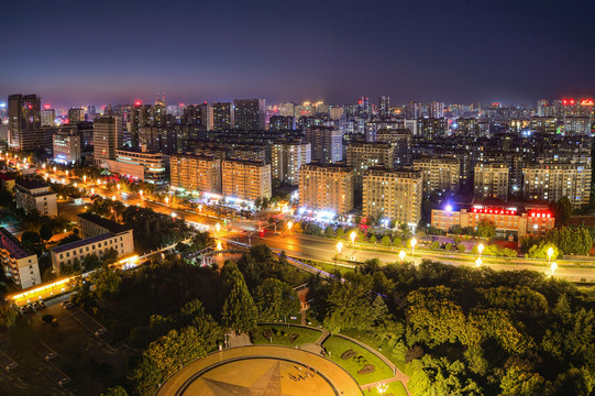 济宁城市夜景