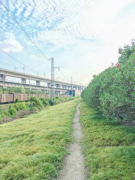 高铁动车货车三层铁路