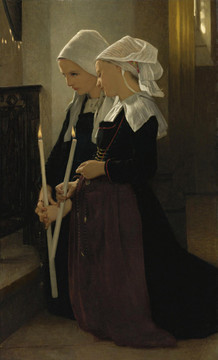 威廉·阿道夫·布格罗修女人物油画