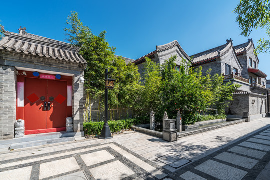 中式别墅街景