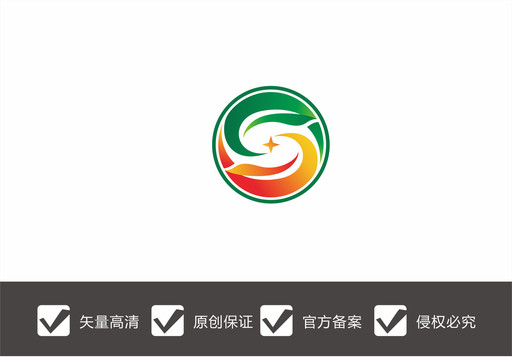 字母S茶叶logo