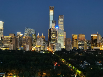 北京国贸璀璨夜景
