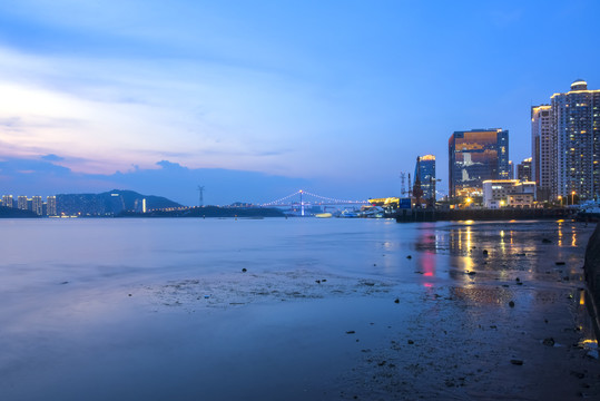 厦门港夜景