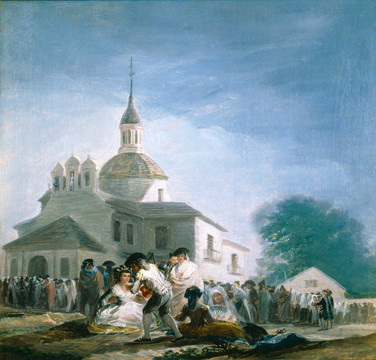 弗朗西斯科·戈雅戈雅教堂风景油画