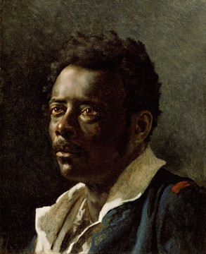 席里柯黑人肖像油画