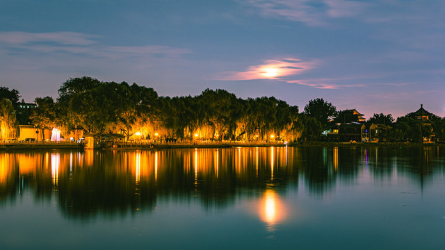 后海夜景