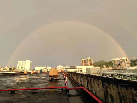 珠海市情侣路彩虹图片