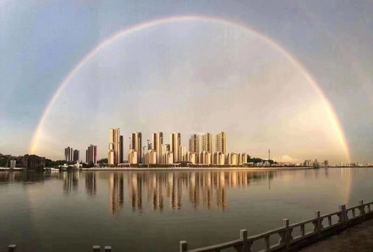 珠海市情侣路彩虹图片