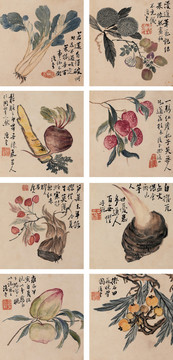 李鱓花果册