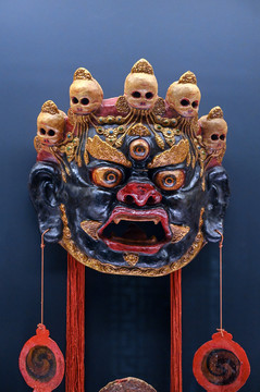 中国民间傩戏面具