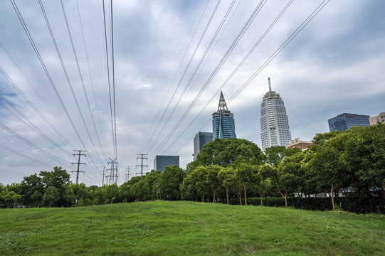 城市公园草地