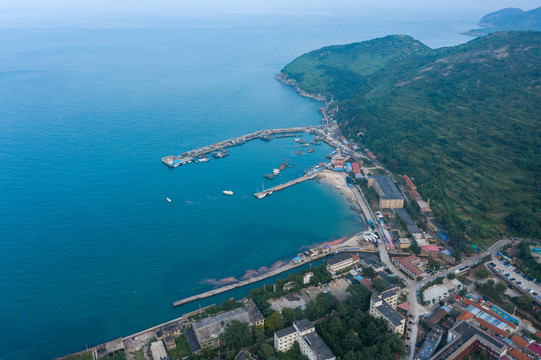 青岛崂山渔村码头