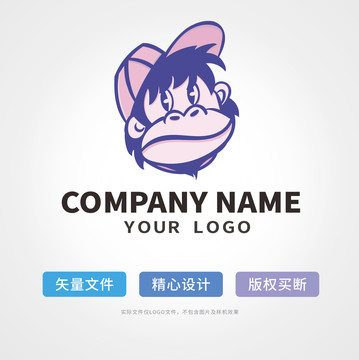 个性猴子潮牌logo