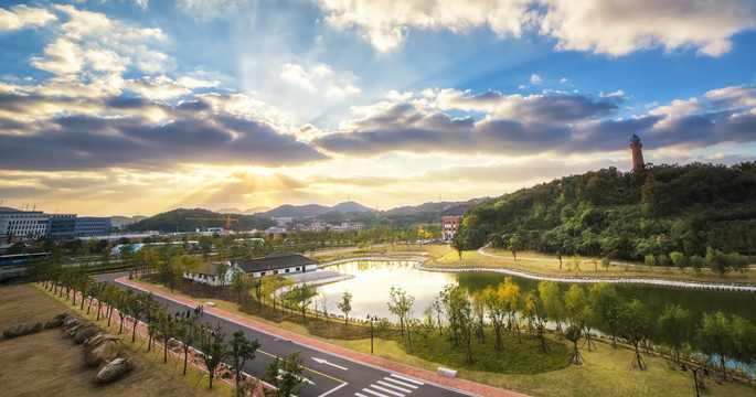 浙江大学舟山校区校园建筑风景