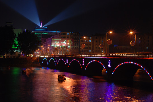 随州一桥夜景