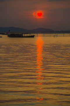 太湖落日